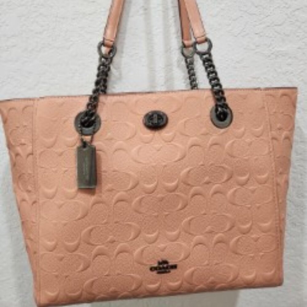 Coach Chain Tote Handbag